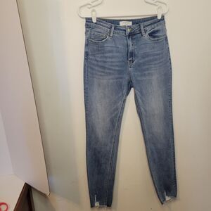Lovervet Women’s High Rise Skinny Jeans Size 29/9 Blue Cotton Blend Pre-Owned